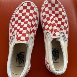 Red & white checkered vans